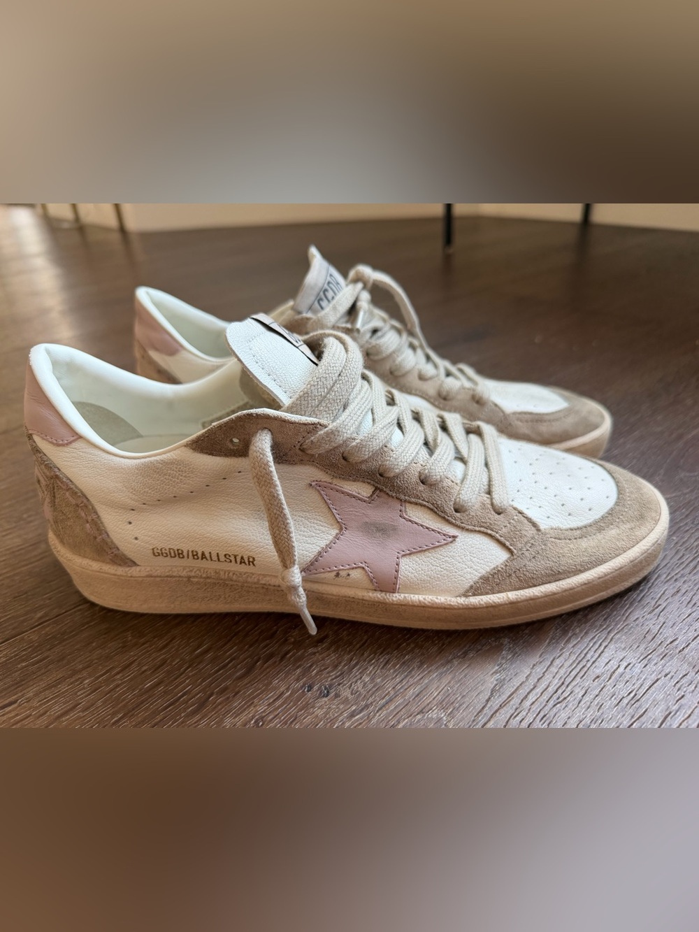 Golden Goose Ball Star Women’s Shoes Sneakers Pink Tan Sz 40 - Picture 4 of 12
